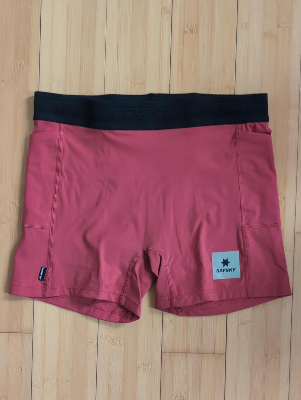 Saysky Women's Red Compression Running Shorts